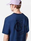 Scotch And Soda T-Shirt Navy Print Model / Achterkant
