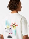 Scotch & Soda T-Shirt Artwork Blanc Model / Achterkant