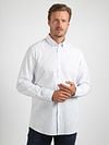 Suitable  Shirt Cotton Slub Light Blue Model / Voorkant with Stefan