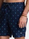 Shiwi Swimshorts Mike Sketched Coral Navy Model / Detail