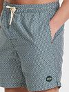 Shiwi Swimshorts Mike Geo Tile Dark Green Model / Detail
