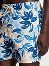 Shiwi Swimshorts Mike Floral Leafs Blue Model / Detail