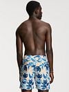 Shiwi Swimshorts Mike Floral Leafs Blue Model / Achterkant