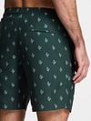 Shiwi Swimshorts Mike Sketched Coral Dark Green Model / Detail