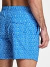 Shiwi Swimshorts Nick Wavy Coral Blue Model / Detail