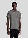 Lyle and Scott Polo Plain Grey Model / Voorkant