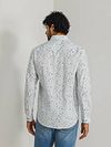 State of Art Chemise Twill Impression Bleu Clair Model / Achterkant