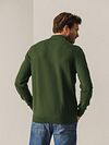 State Of Art Half Zip Pullover Structure Dark Green Model / Achterkant