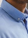 State Of Art Essentials Oxford Overhemd Blauw Model / Detail