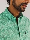 State Of Art Short Sleeve Overhemd Leafs Groen Model / Detail