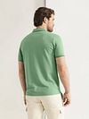 State of Art Poloshirt Piqué Green Model / Achterkant