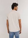 State of Art Poloshirt Piqué Greige Model / Achterkant