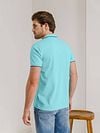 State of Art Poloshirt Piqué Lichtblauw Model / Achterkant