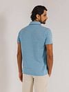 State of Art Poloshirt Piqué Melange Light Blue Model / Achterkant