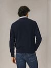 State Of Art Pullover V-Neck Navy Model / Achterkant