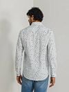 State Of Art Twill Shirt Print Light Blue Model / Achterkant