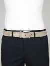Suitable Belt Suede Leather Taupe Model / Voorkant