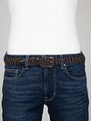 Suitable Braided Belt Navy Taupe Model / Voorkant