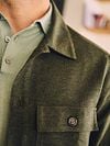 Suitable Drop Loop Overshirt Army Green Model / Detail