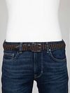 Suitable Geweven Riem Navy Taupe Model / Voorkant