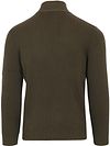 Suitable Half Zip Pullover Noord Dark Green Product / Achterkant