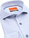 Suitable Overhemd Jacquard Luxe Blauw