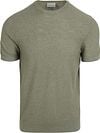 Suitable Piqué T-shirt Linnen Groen
