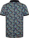 Suitable Polo Floral Dark Blue Product / Achterkant
