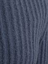 Suitable Pullover Boiled Wool Blau