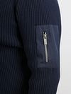 Suitable Mou Pullover Navy Model / Detail