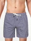 Suitable Swimshort Circle Chain Navy Model / Voorkant