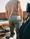 Suitable Chino Pico Smart Green Model / Achterkant with Bram