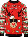 suitable-christmas-jumper-multicolour-red-apollo-lights order online | 000166999003 Combo B_999_61 Reindeer | Suitable Finland