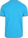 Sun68 Piqué T-Shirt Fluo Stripe Blue Product / Achterkant