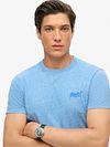 Superdry Classic T-Shirt Blauw Model / Voorkant