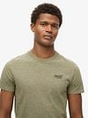 Superdry Classic T-Shirt Melange Olive Model / Voorkant