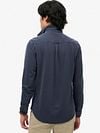 Superdry Shirt Vintage Destroy Pique Sailing Navy Model / Achterkant