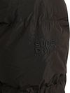 Superdry Lange Pufferjacke Hooded Schwarz