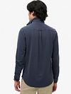 Superdry Shirt Vintage Destroy Pique Sailing Navy Model / Achterkant
