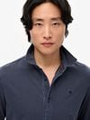 Superdry Shirt Vintage Destroy Pique Sailing Navy Model / Voorkant