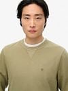 Superdry Sweater Classic Essential Olivgrün Model / Voorkant