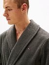 Tommy Hilfiger Bademantel Dunkelgrau Model / Detail