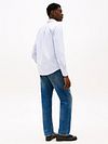 Tommy Hilfiger Oxford Hemd Streifen Hellblau Model / Achterkant