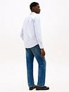Tommy Hilfiger Oxford Shirt Stripes Light Blue Model / Achterkant