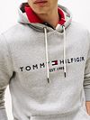 Tommy Hilfiger Hoodie Core Grau Model / Detail