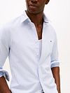 Tommy Hilfiger Oxford Shirt Stripes Light Blue Model / Detail