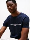 Tommy Hilfiger Logo T Shirt Navy Model / Detail