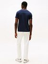 Tommy Hilfiger T-shirt à logo bleu foncé Model / Achterkant