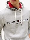 Tommy Hilfiger Hoodie Core Grijs Model / Detail
