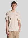 Lyle and Scott T-shirt Heather Ecru Model / Voorkant